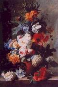 Jan van Huysum Still Life of Flowers in a Vase on a Marble Ledge Germany oil painting artist